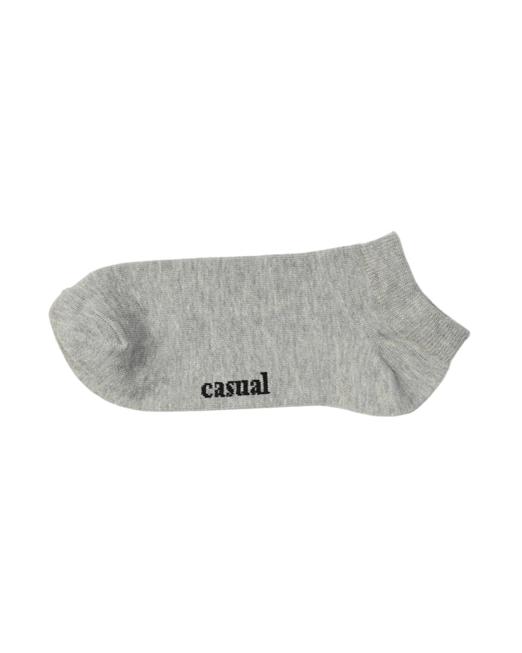 Low Cut Socks — Light Grey