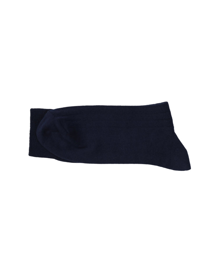 Ribbed Socks — Navy