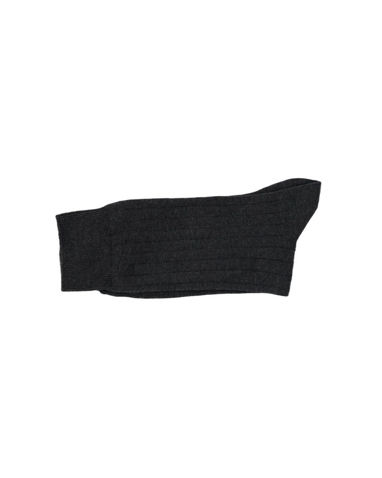 Ribbed Socks — Black