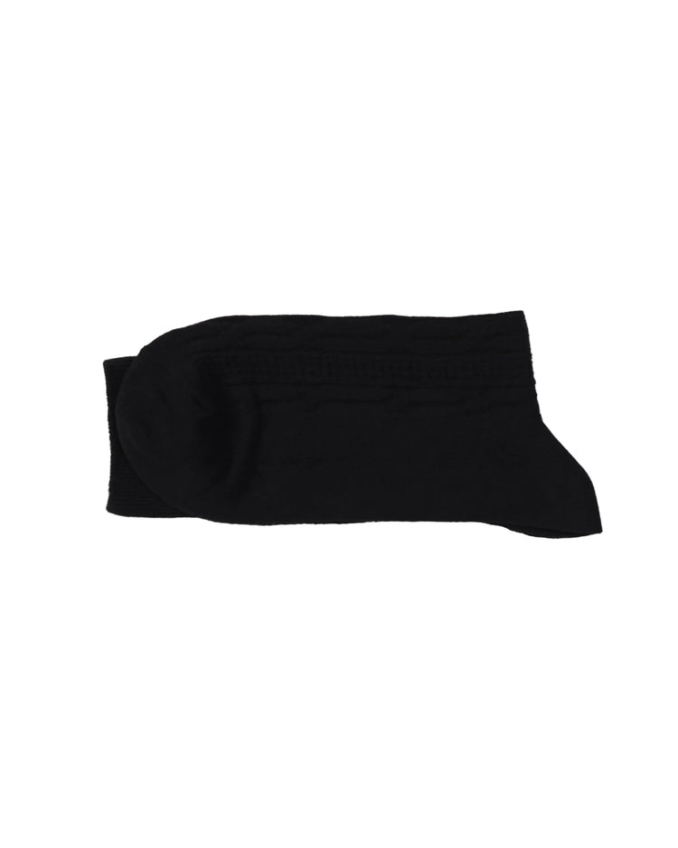 Ribbed Socks — Black