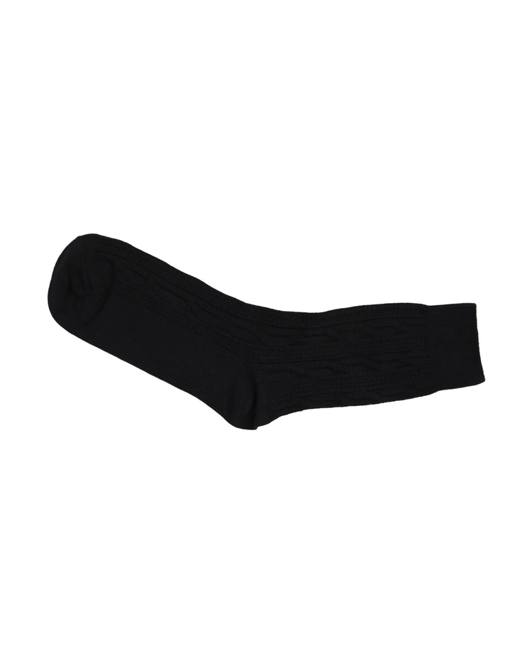 Ribbed Socks — Black