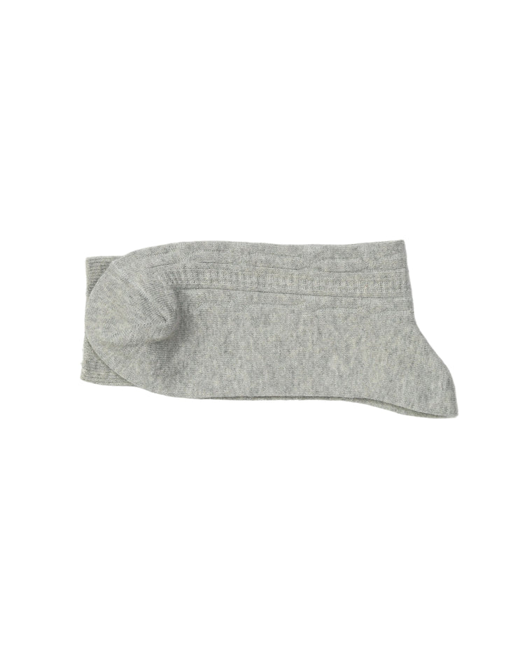 Ribbed Socks — Light Grey