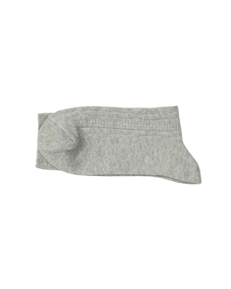 Ribbed Socks — Light Grey