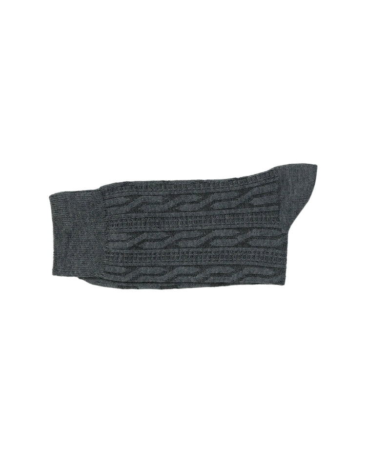Ribbed Socks — Charcoal