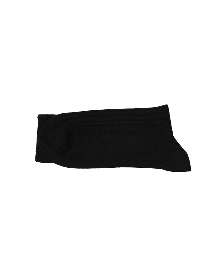 Ribbed Socks — Black
