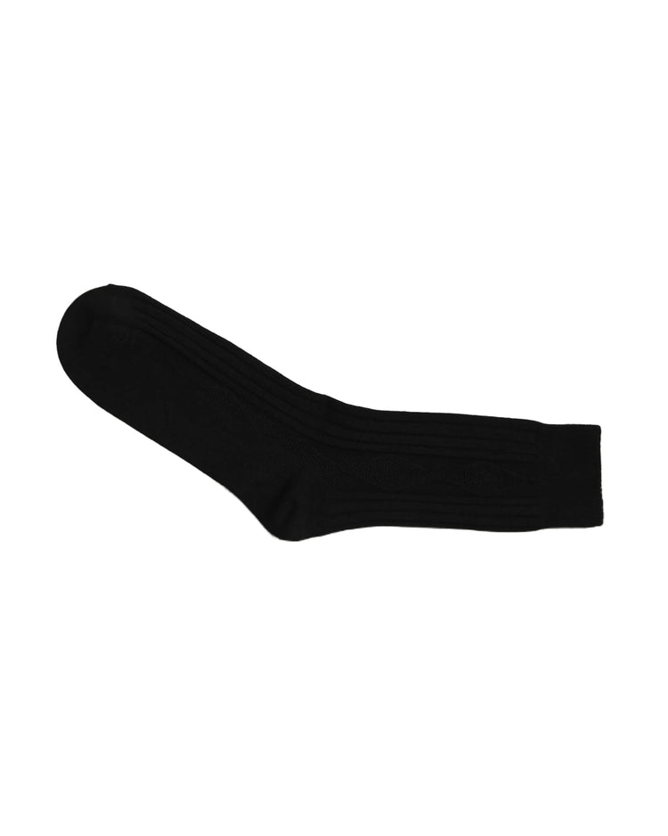 Ribbed Socks — Black