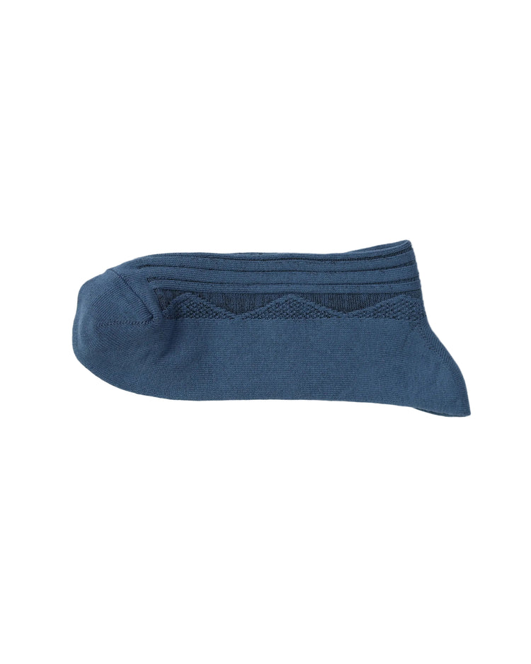Ribbed Socks — Blue