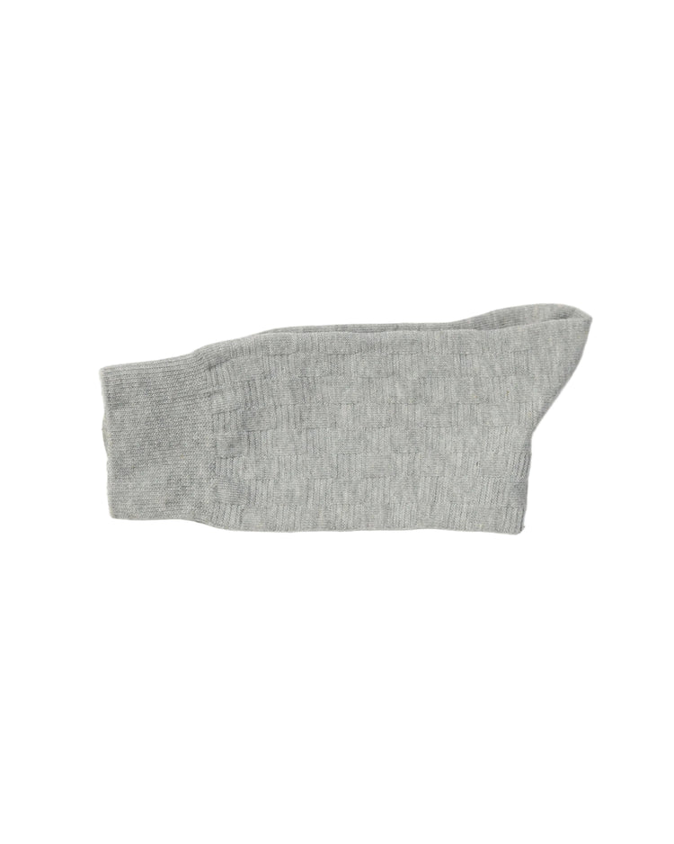 Ribbed Socks — Light Grey