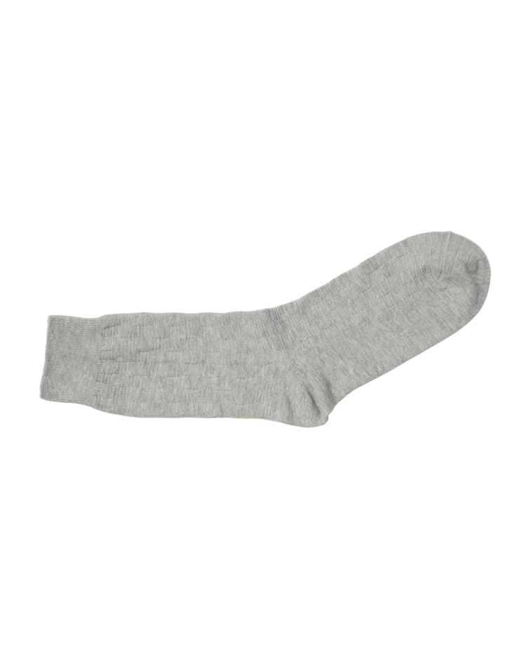 Ribbed Socks — Light Grey