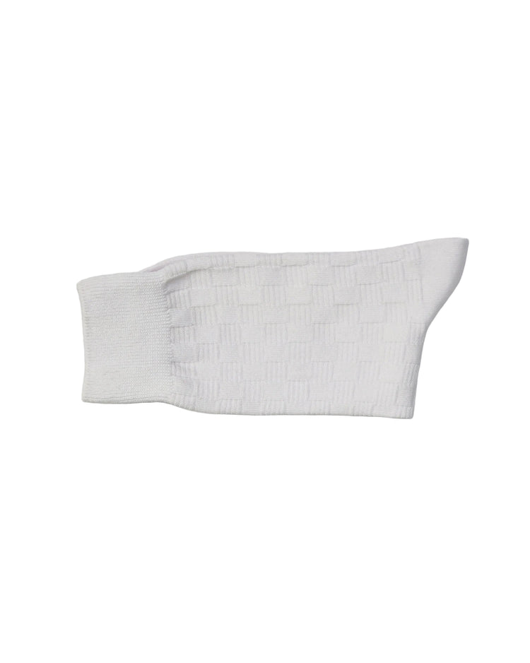 Ribbed Socks — White