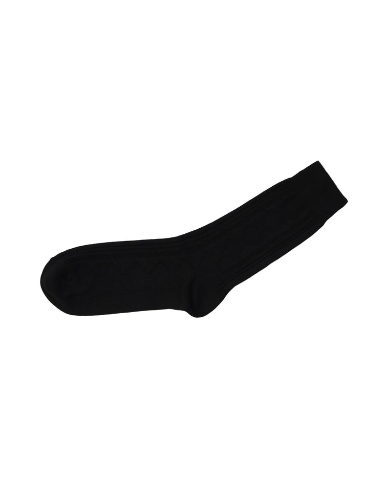 Ribbed Socks — Black