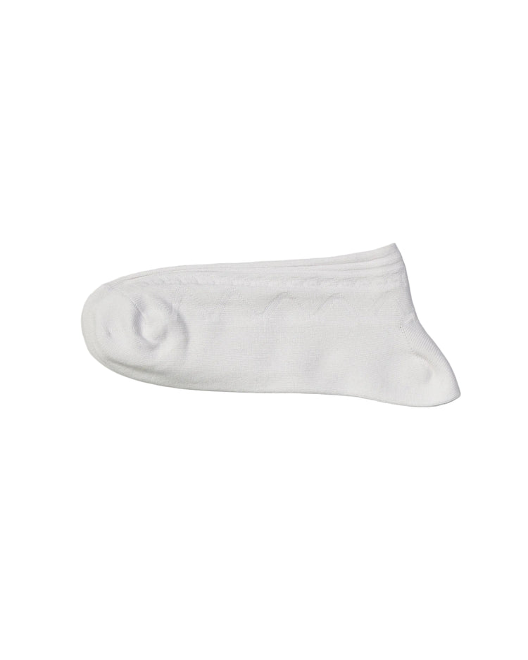 Ribbed Socks — White