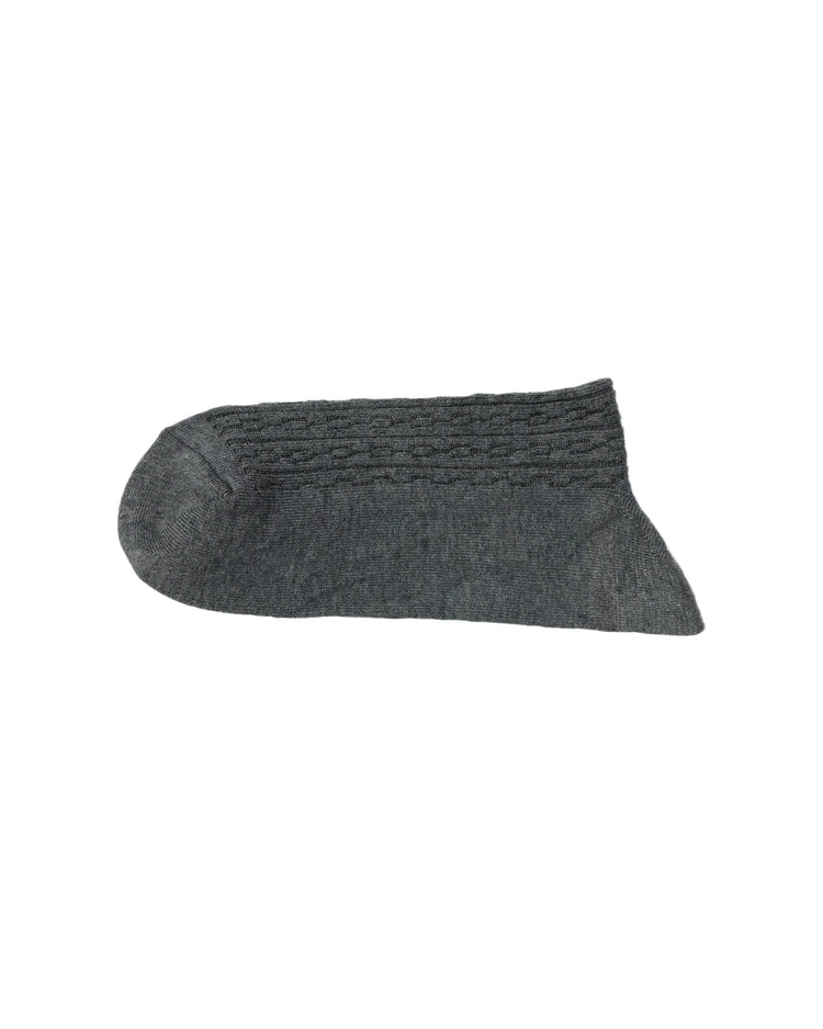 Ribbed Socks — Charcoal