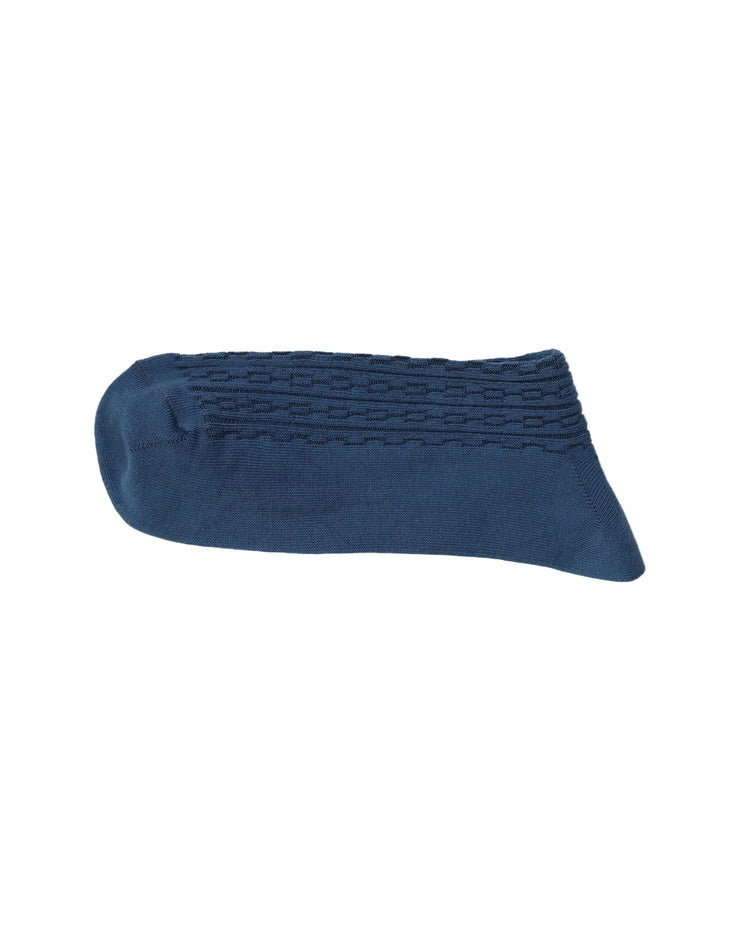 Ribbed Socks — Blue
