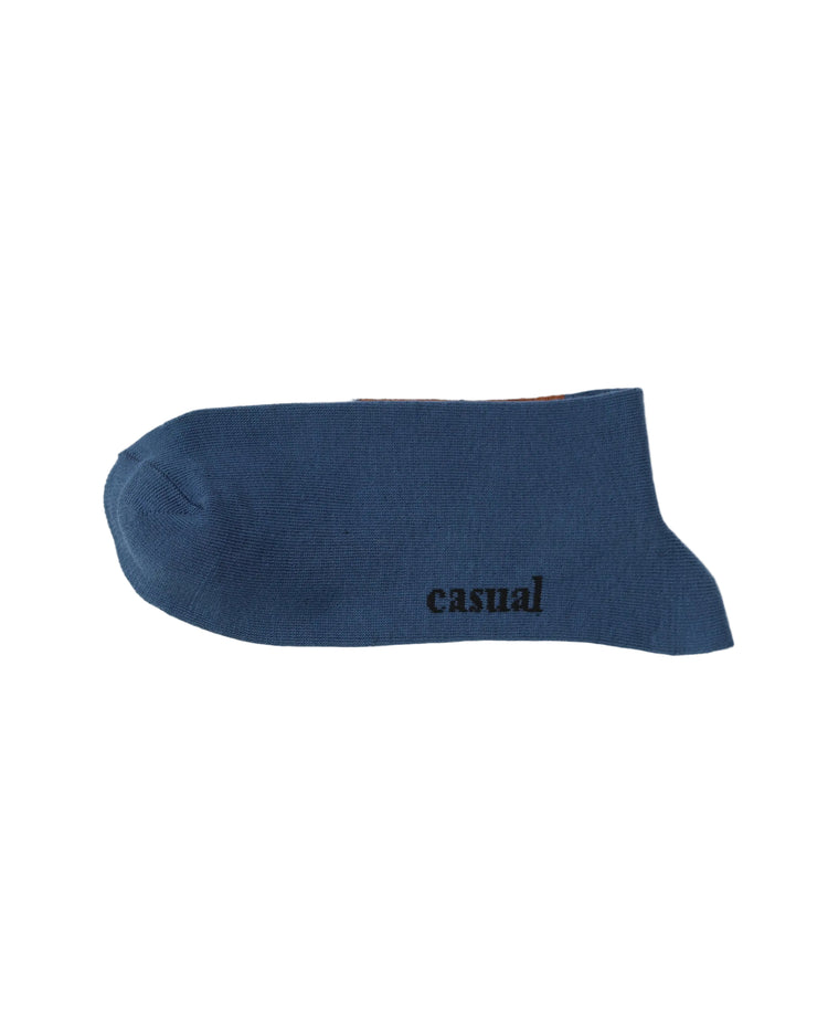 Casual Socks — Blue Tan