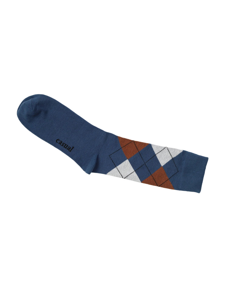 Casual Socks — Blue Tan