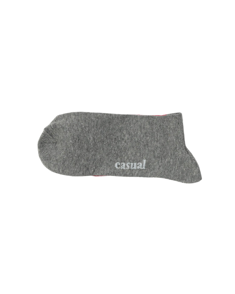 Casual Socks — Grey Navy Red
