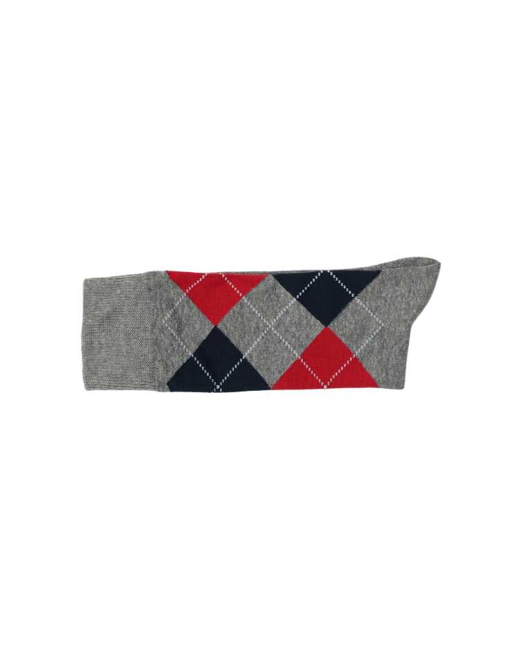 Casual Socks — Grey Navy Red