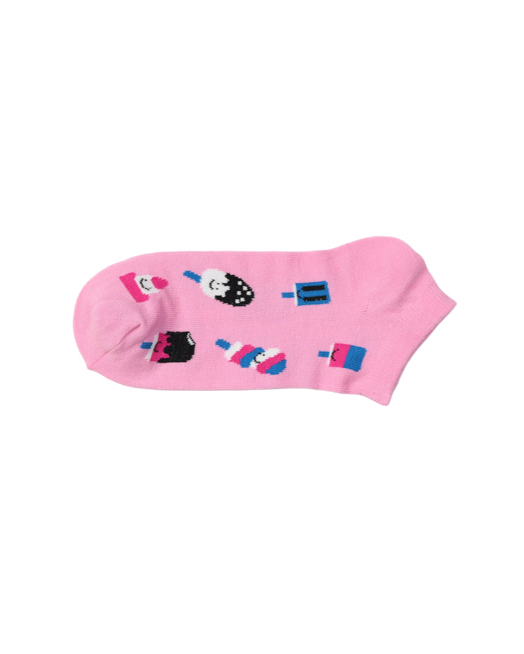 Low Cut Socks — Pink Print