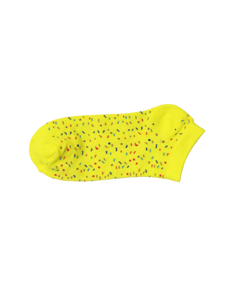 Low Cut Socks - Lime confetti