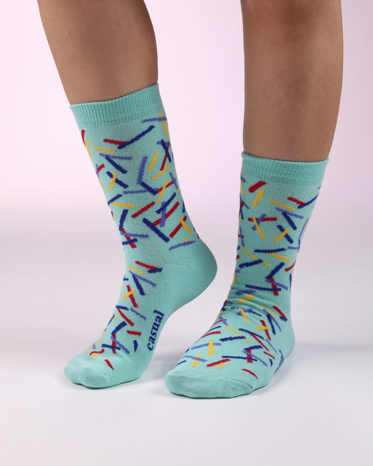 Not So Casual Socks — Confetti