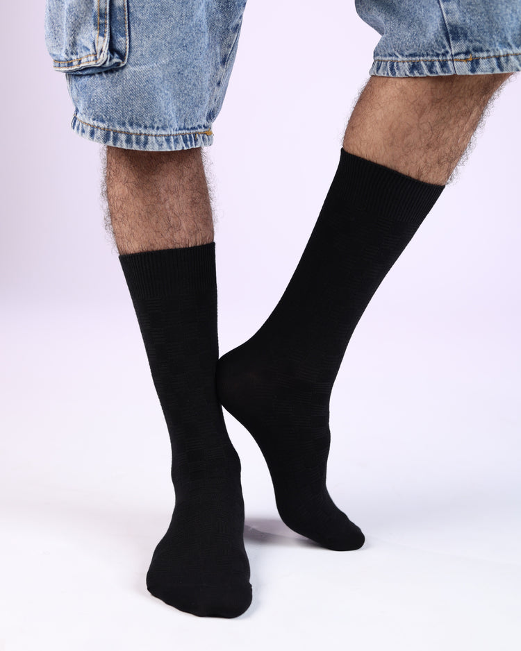 Ribbed Socks — Black