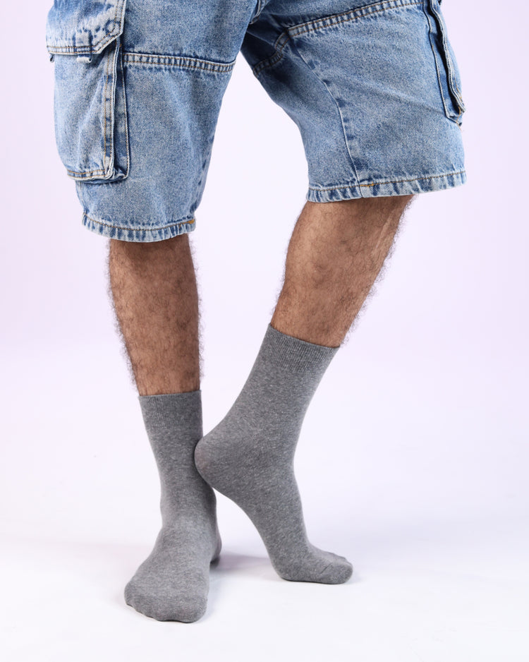 Classic Quarter Socks — Grey