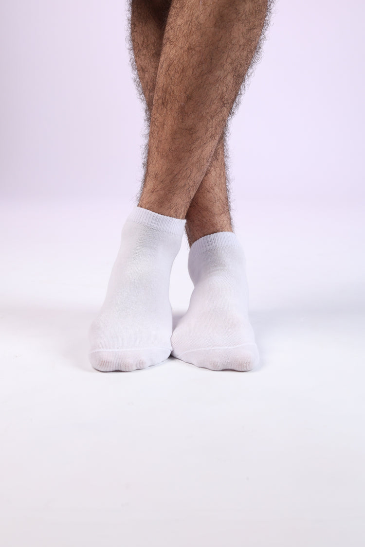 Low Cut Socks — White