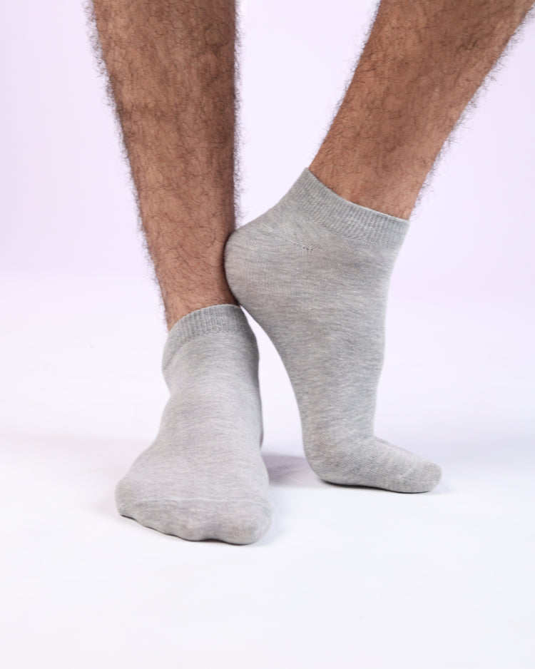 Low Cut Socks — Light Grey